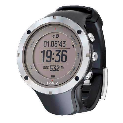 Image of Ambit3 Peak Sort plast med stål krans quartz multifunktion Herre ur fra Suunto, SS020676000